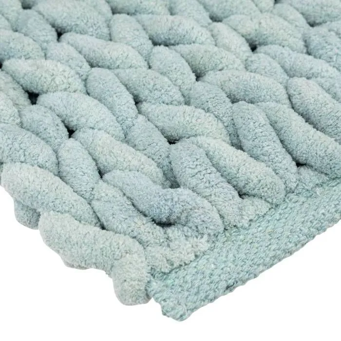 5five - tapis de bain 50x75cm "colorama" bleu artic-2