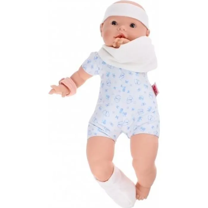 Poupée nouveau-né corps mou hôpital 45 cm garçon - BERJUAN - Blanc - Fille - Ivoire-0