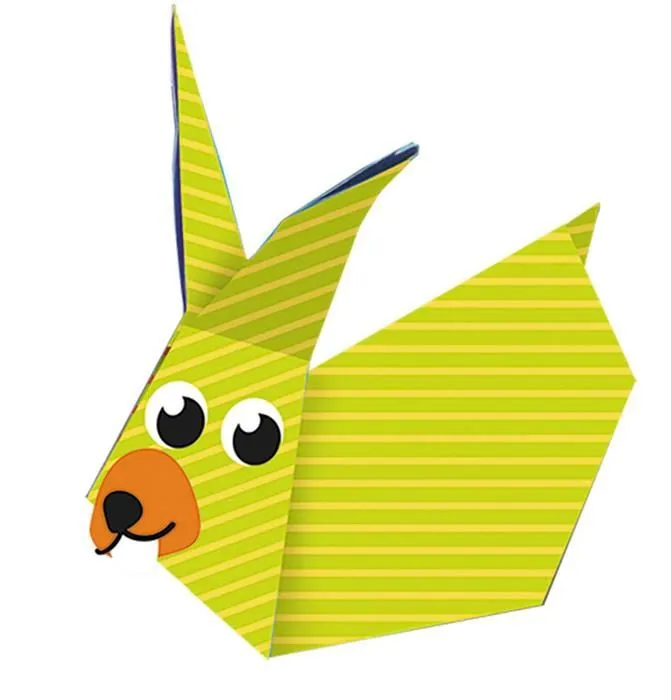 Kit Origami - Fridolin - Lièvre - 20 Feuilles - 4 Motifs - Pour Enfants à Partir de 6 Ans-4
