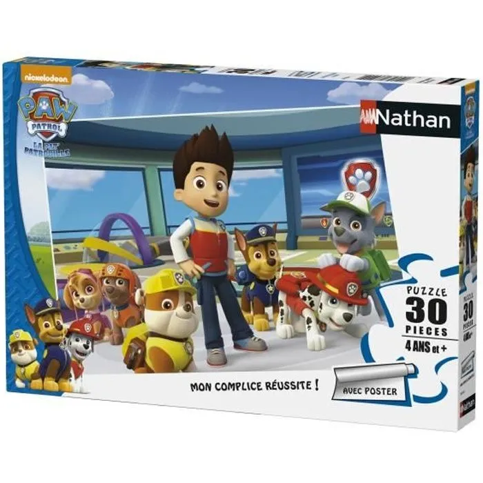 Puzzle La Pat'Patrouille 30 pièces - Nathan - Pour Enfant dès 4 ans-0