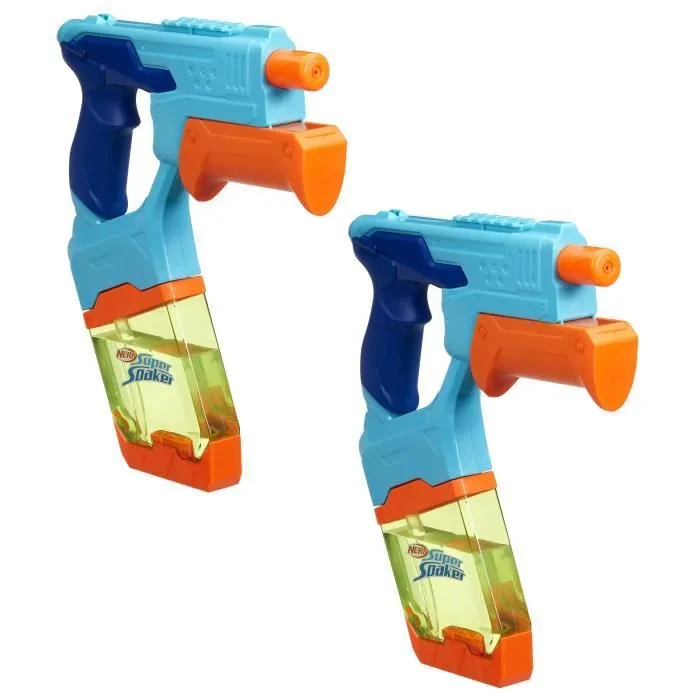 Nerf Dunk-Fill, Pack de 2 pistolets à eau, réservoirs à remplissage instantané facile, jouets d'eau, Super Soaker, dès 6 ans-2