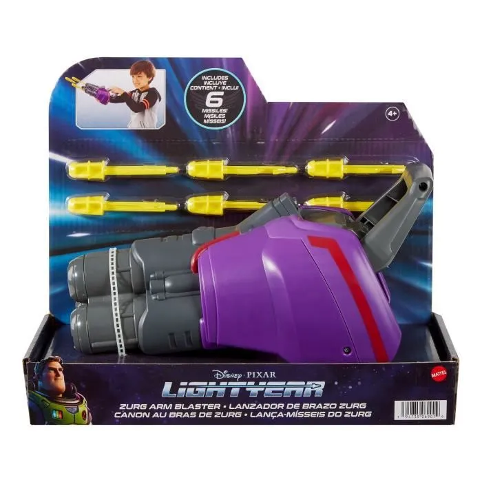 Figurine d'action Pixar - Lightyear - Le Pistolet De Zurg - Noir/Violet - Dès 4 ans-6