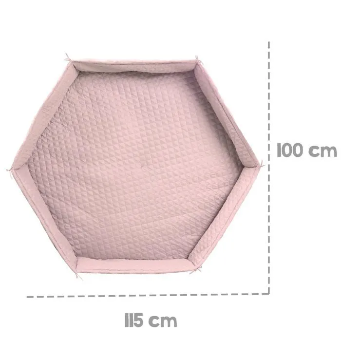 Tapis de Parc Bébé roba Style - Rembourrage Latéral Sécurisé - Rose / Mauve-3