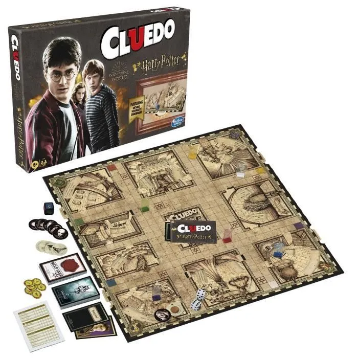 Cluedo Harry Potter, Jeu de Plateau, 5 joueurs, Dès 8 ans, Hasbro Gaming : édition Wizarding World-0