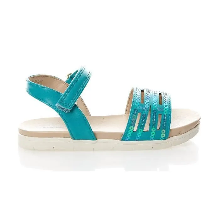 Sandales - Mod 8 - Loveme - Turquoise - Confort optimal - Fermeture scratch-2
