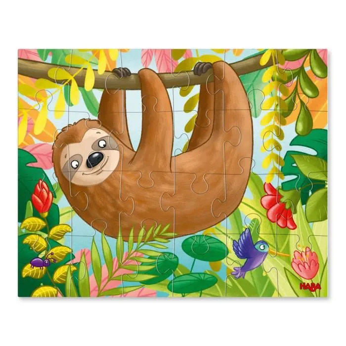 Puzzle Koala, Luiaard & Co HABA - Ensemble de 3 puzzles de 24 pièces chacun - Pour enfants dès 3 ans-2
