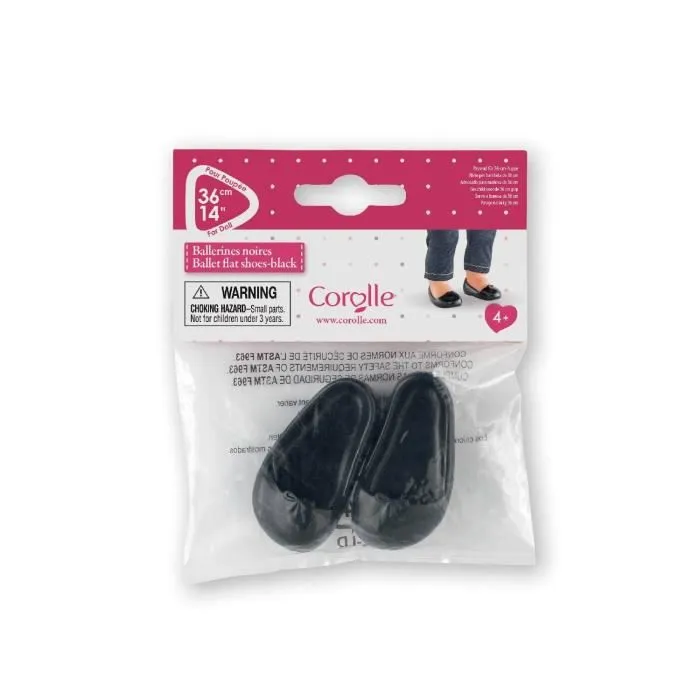 Ballerines noires pour poupée Ma Corolle - Corolle - 210040 - à partir de 4 ans-1