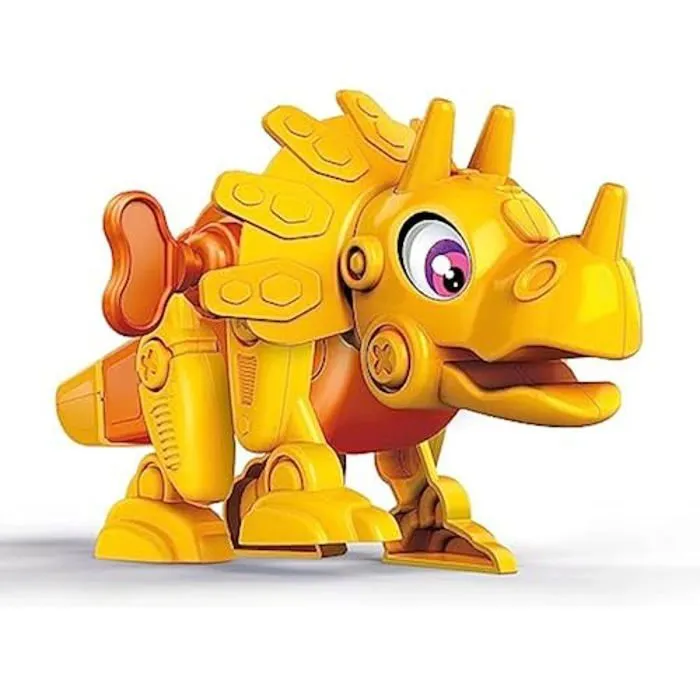 Jeu éducatif - CLEMENTONI - Dino Bot Tricératops - Assemblage facile - Mouvements uniques-1