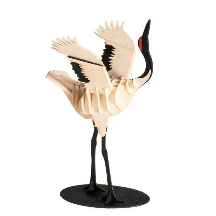 Fridolin - Maquette 3D en papier Grue Blanche-0