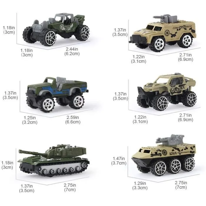 Militaire Camion Transporteur de Voitures pour Cadeau pour Garçons Enfant Mini Jouet Véhicule-3