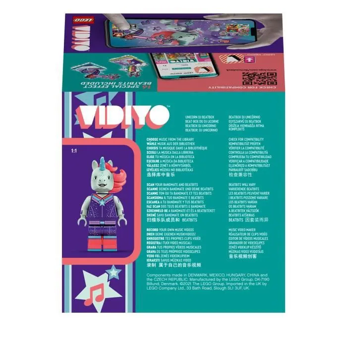 LEGO® 43106 VIDIYO™ Unicorn DJ BeatBox Créateur de Clip Vidéo Musique, Jouet Musical avec Licorne, Appli Set de Réalité Augmentée-4