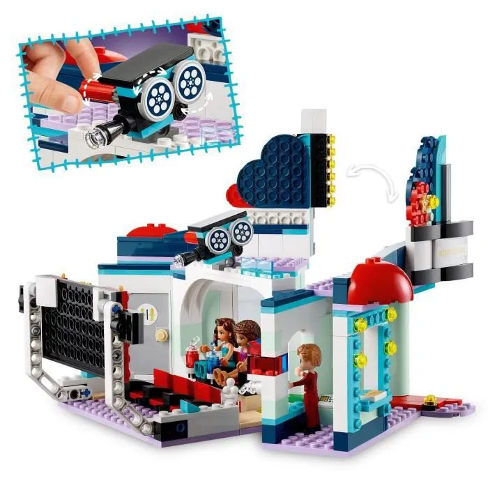 LEGO® Friends 41448 Le Cinéma de Heartlake City avec Support Téléphone, Jeu Créatif pour Fille et Garçon de 7 ans et plus-2