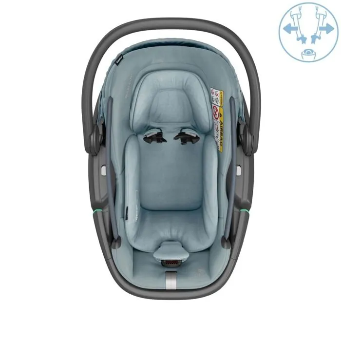 MAXI-COSI CORAL 360, Cosi avec nacelle amovible, Groupe 0+, I-Size, Rotatif, Essential Grey-3