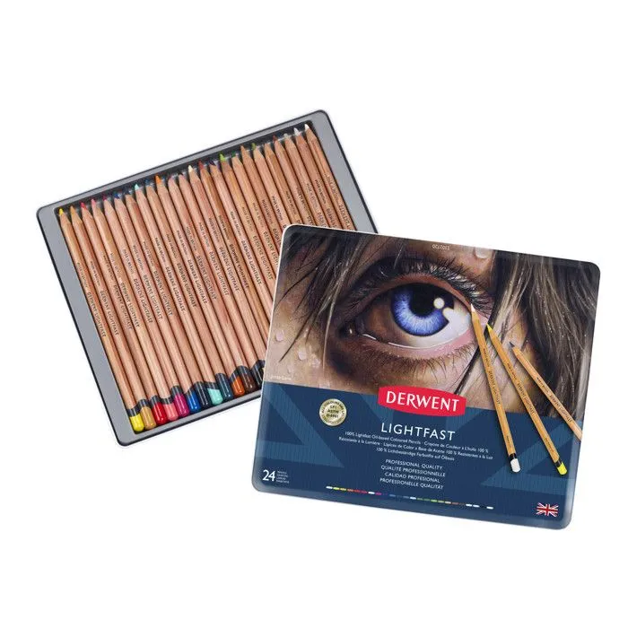 Crayons de couleur Derwent LightFast Boite x24-0