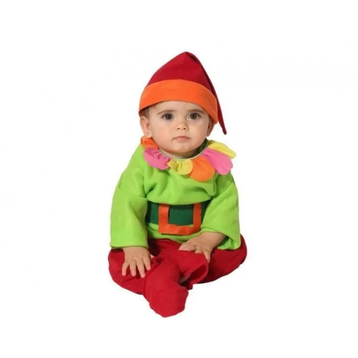 Déguisement lutin collier de fleurs - AC-DÉCO - 2 à 3 ans - Vert en polyester-0