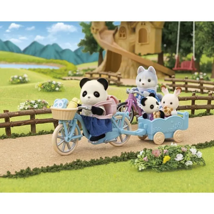 La fille panda, son vélo et sa remorque - SYLVANIAN FAMILIES - 5652 - Pour enfant à partir de 3 ans-4
