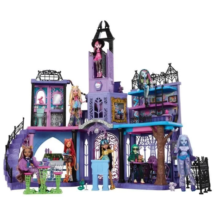 MONSTER HIGH Le Lycée Hanté-Maison de Poupées, plus de 35 accessoires - Monster High - HLP88-6