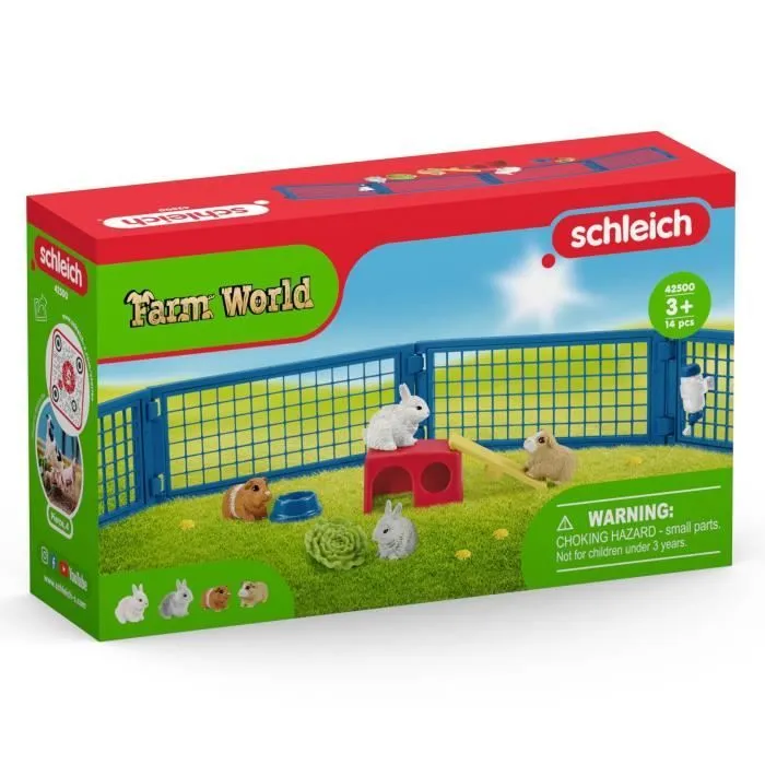Maison pour lapin et cochons d'inde, coffret figurine et accessoires, Cadeau pour Garçons et Filles - Jouet 3 Ans et + -schleich-7
