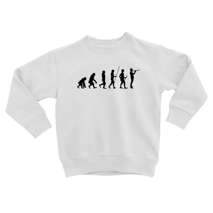 Sweatshirt Enfant Evolution Hautbois Orchestre Musique Instrument Musicien-0