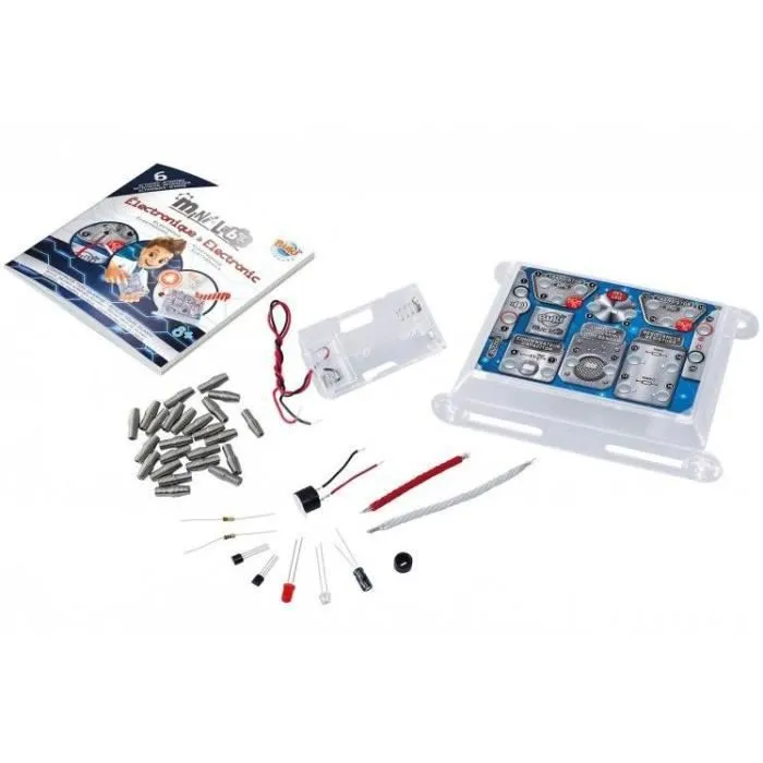 Mini Lab Electronique - BUKI FRANCE - Alarme - 6 Activités - Composants Inclus - Sans Soudure-0