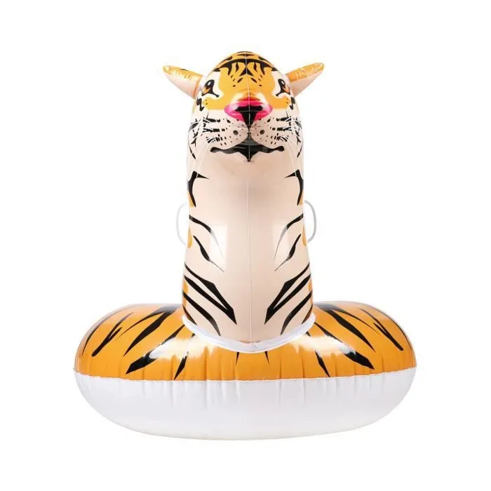 Bouée Gonflable XXL Chevauchable - Tigre - 150x105x100cm-1