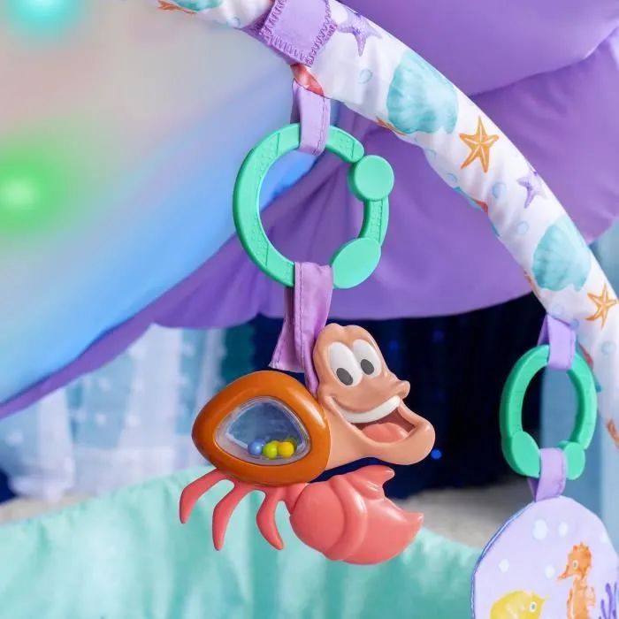 DISNEY BABY Tapis de sol éveil bébé évolutif - Ariel - Arche, jouets sensoriels et musicaux, guirlande lumineuse, miroir, coussin-3