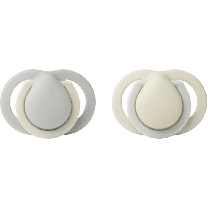Sucette - TOMMEE TIPPEE - Nouveau-né 0-2 mois - Lot de 2 - Avec téterelle et collerette miniature-1