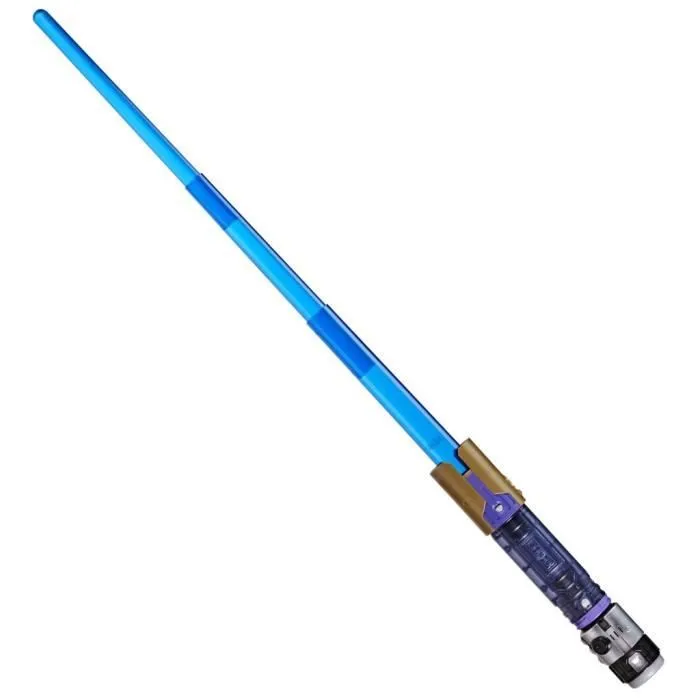 Sabre laser électronique Maître Jedi Sol, bleu personnalisable officiel sous licence Star Wars Lightsaber Forge Kyber Core, des 4 an-2