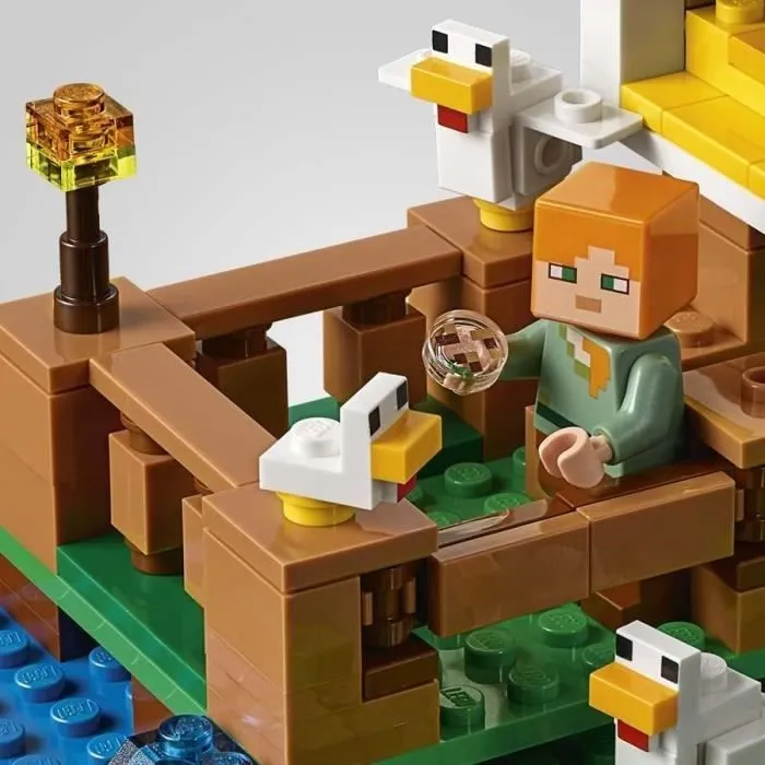 Jeu de construction LEGO® Minecraft™ 21140 Le poulailler - 198 pièces - Garçon et fille - A partir de 5 ans-4