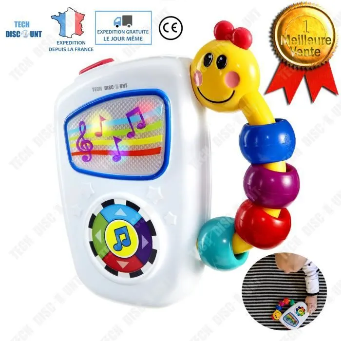 TD® jouet musical bebe 3 mois pour lit boite mp3 a musique mobile fille garcon classique piano chenille jeu enfants mozart educatif-0