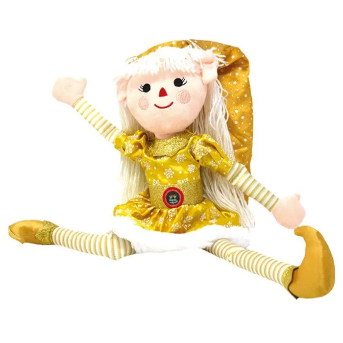 Peluche lutin de Noël jouet enfant Ginger Multicolore 50 x 7 cm-4