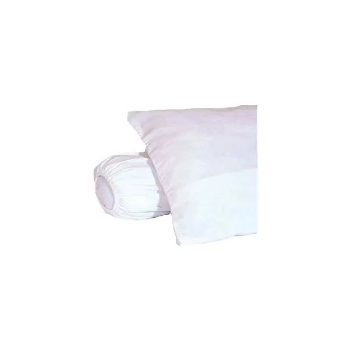 Sous-taie d'oreiller molleton 100% coton gratté 60x60 cm blanc-1