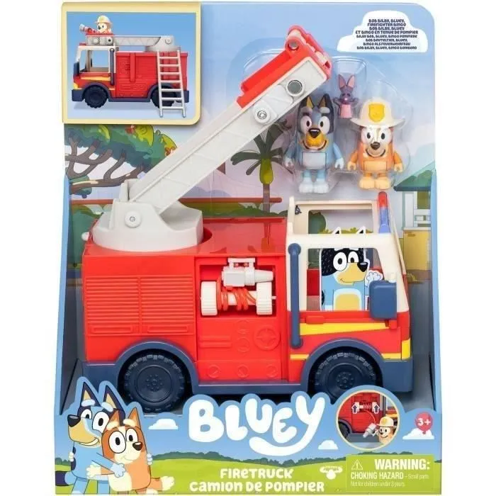 Bluey Le camion de Pompier de Bluey - Univers miniature - MOOSE TOYS - Dès 3 ans-1