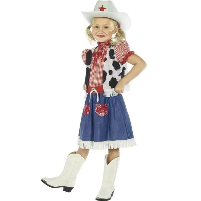 Déguisement cowgirl enfant 7 à 9 ans-0