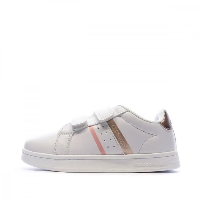 Baskets Blanche Rose/Bronze Fille Kappa Logo Alpha 2V - KAPPA - Enfant - Fille - Synthétique - Plat-0