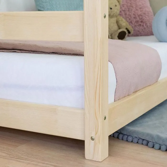 Lit cabane enfant TERY 120 x 200 Blanc-3