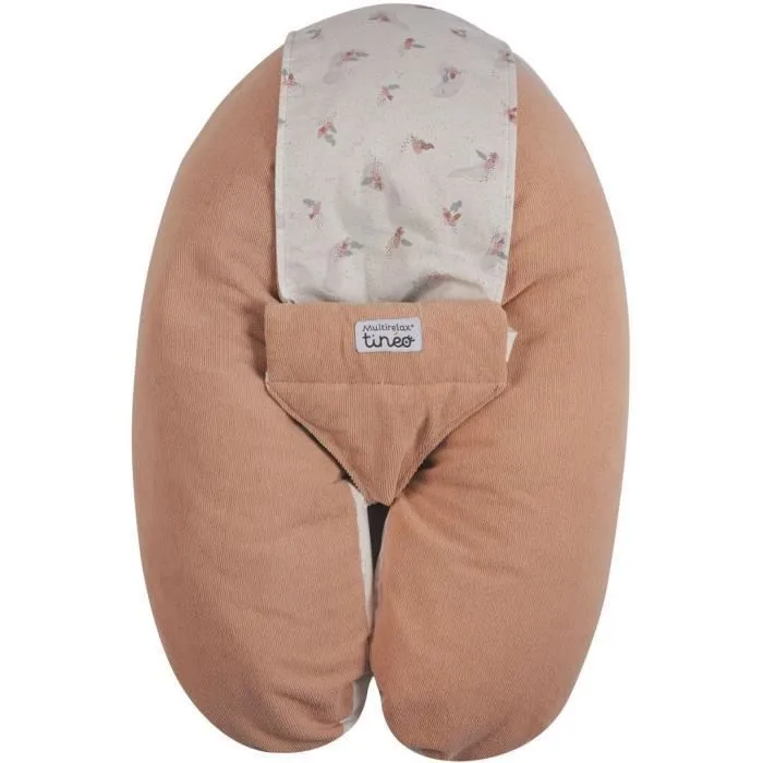 Coussin De Grossesse et D'allaitement TINEO 3 En 1 Multirelax éponge Rose-0