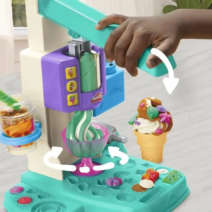 Play-Doh coffret Mes glaces arc-en-ciel avec pâte à modeler-4