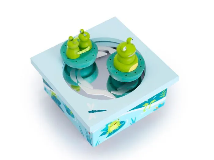 Boîte à musique Grenouille - TROUSSELIER - Vert - Pour Enfant à partir de 3 ans-1