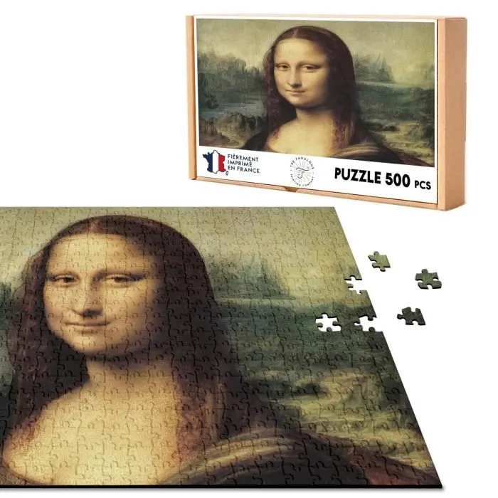 Puzzle Classique - FABULOUS - La Joconde Leonard De Vinci Peinture - 500-750 pièces - Adulte - Intérieur - Mixte-0