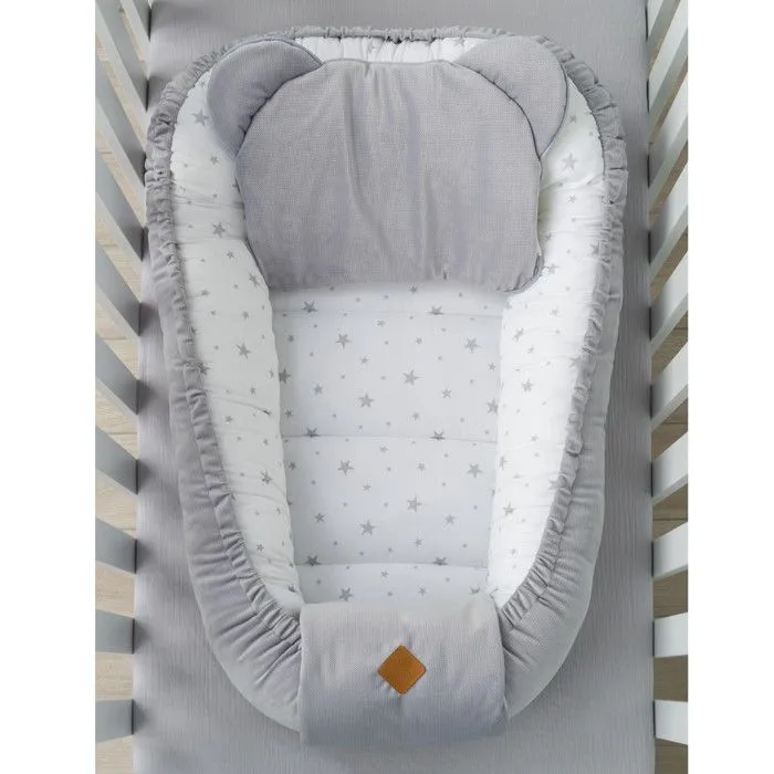 Cocon bébé matelassé velvet nid réducteur de lit STELLA-1