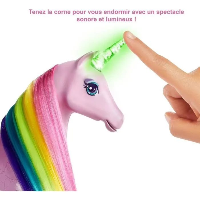 Licorne rose Lumières Magiques Barbie Dreamtopia - BARBIE - Plusieurs séquences sonores et lumineuses-3
