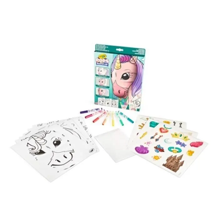 Créatif - CRAYOLA - POPS 3D Mystical - Dessins 3D faciles à réaliser! Dès 6 ans-1