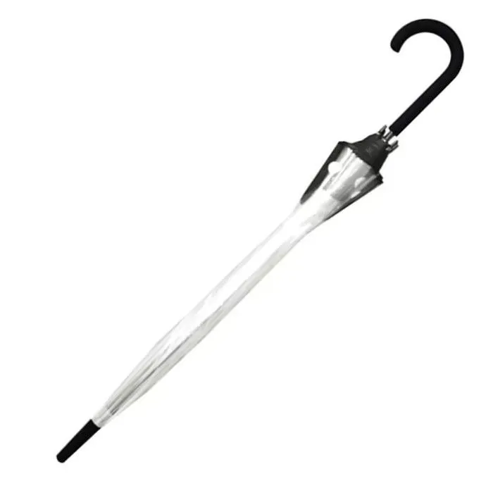 Parapluie transparent long et automatique Chat-3