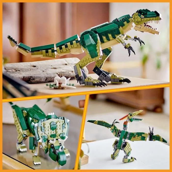 LEGO® Creator 31151 3-en-1 Le T-rex - Dinosaure jouet tricératops ou ptérodactyle-3