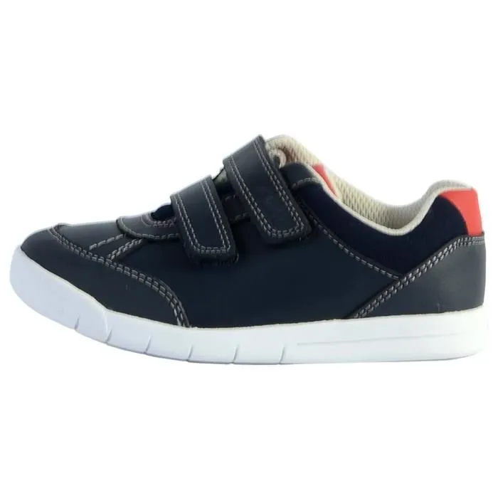Basket Clarks enfant Emery Sky T - Navy Leather-0
