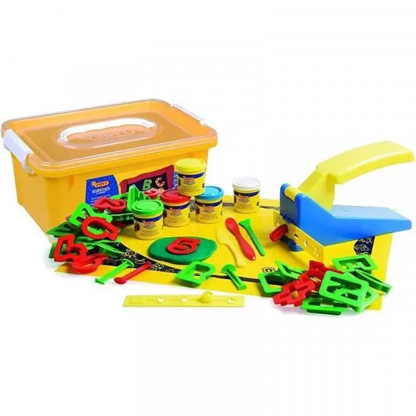 Pâte à modeler - 5 pots et accessoires - Enfant - Dès 2 ans - Boîte - Jovi-1