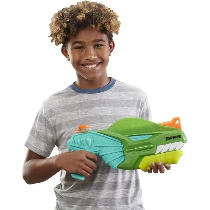 Pistolet à eau NERF Super Soaker Dino Soak à pompe - DinoSquad - Pour jeux d'eau extérieurs-1