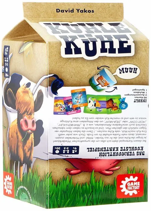 Game factory - 646229 - GAMEFACTORY Kuhle Kuhe Jeu de cartes, Multicolore - Version Allemande-1