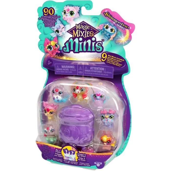 Pack 9 Figurines Minis - MAGIC MIXIES - Mini créatures à collectionner, chaudrons et ingrédients inclus-3